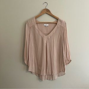 Babaton Aritzia Peach Blouse